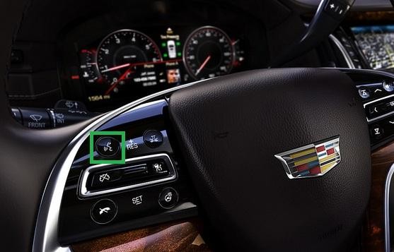  Cadillac CUE Push-to-Talk button