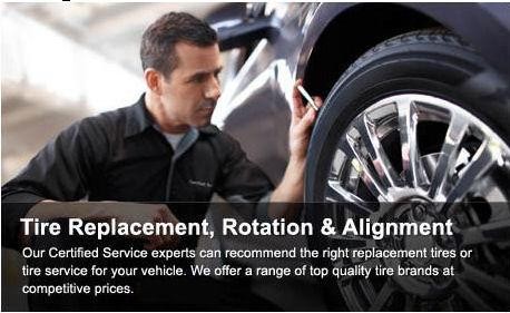 TIRE REPLACEMENT, ROTATION AND ALIGNMENT