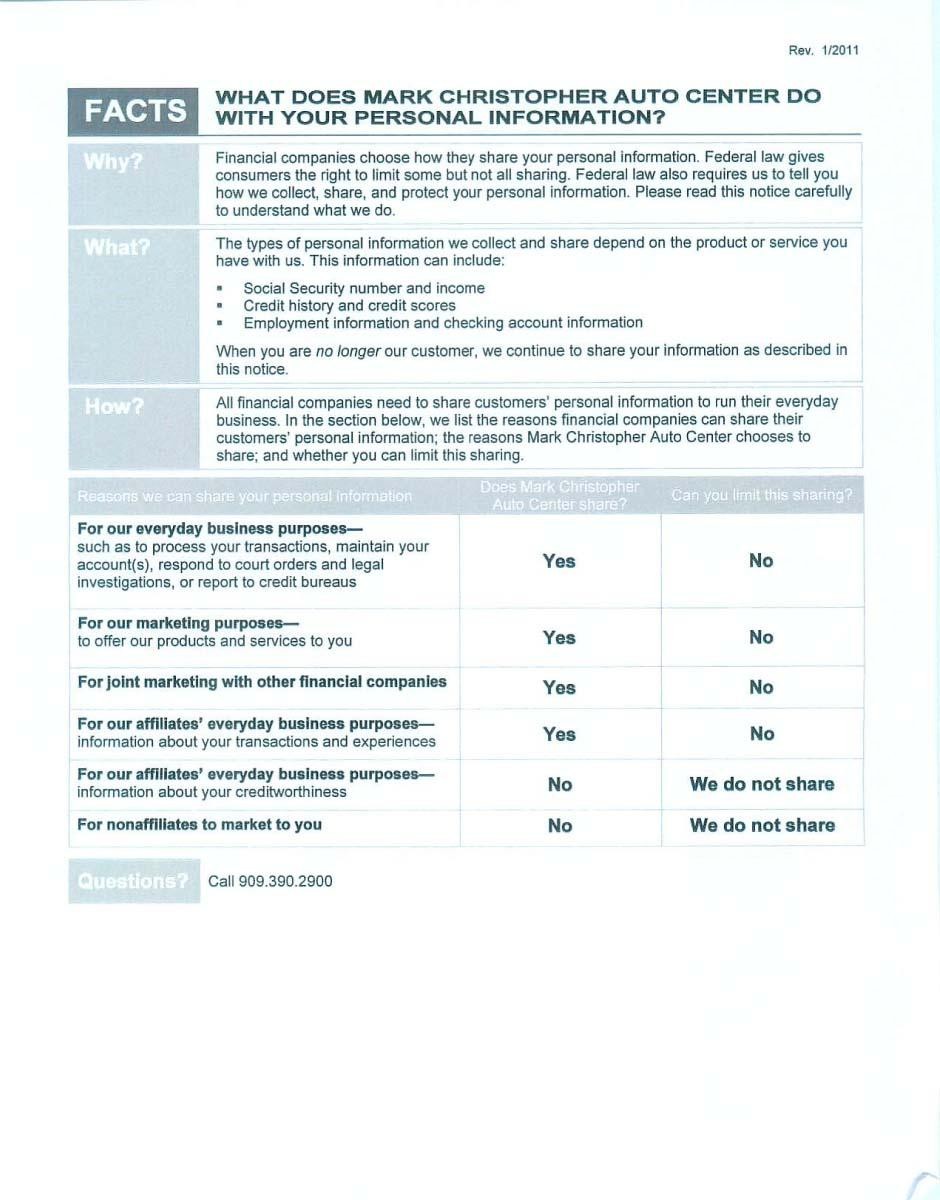 Privacy Policies