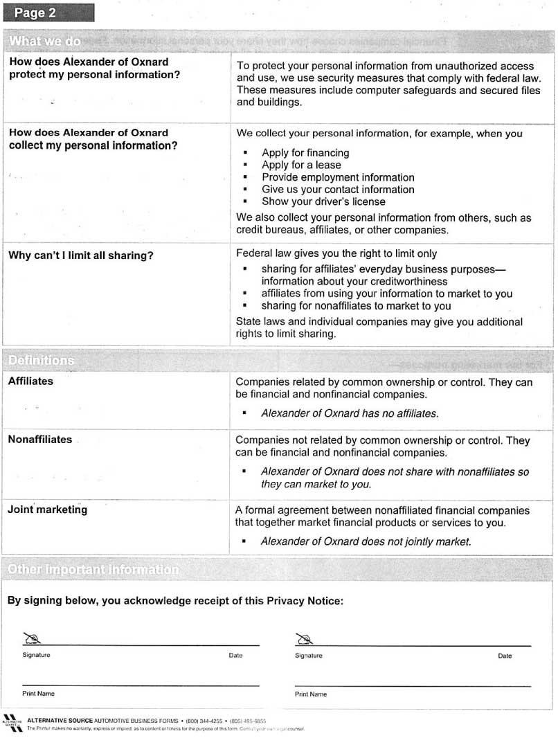 PRIVACY POLICY 2