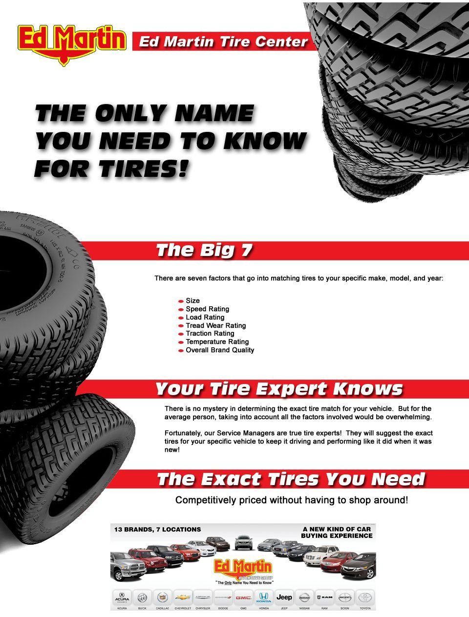 The Only Name You Need To Know For Tires!