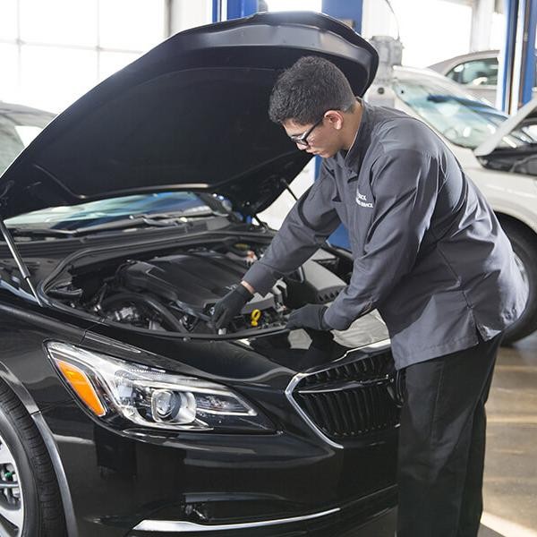 Certified-Service Mechanics in Service Bay