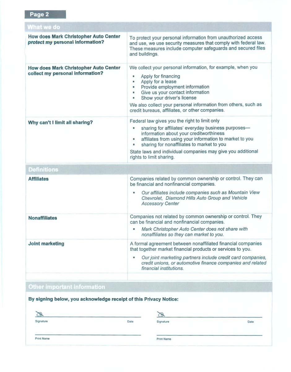 Privacy Policies
