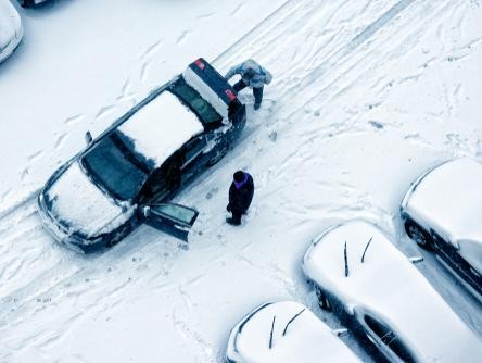 Car Stuck in Cold Weather