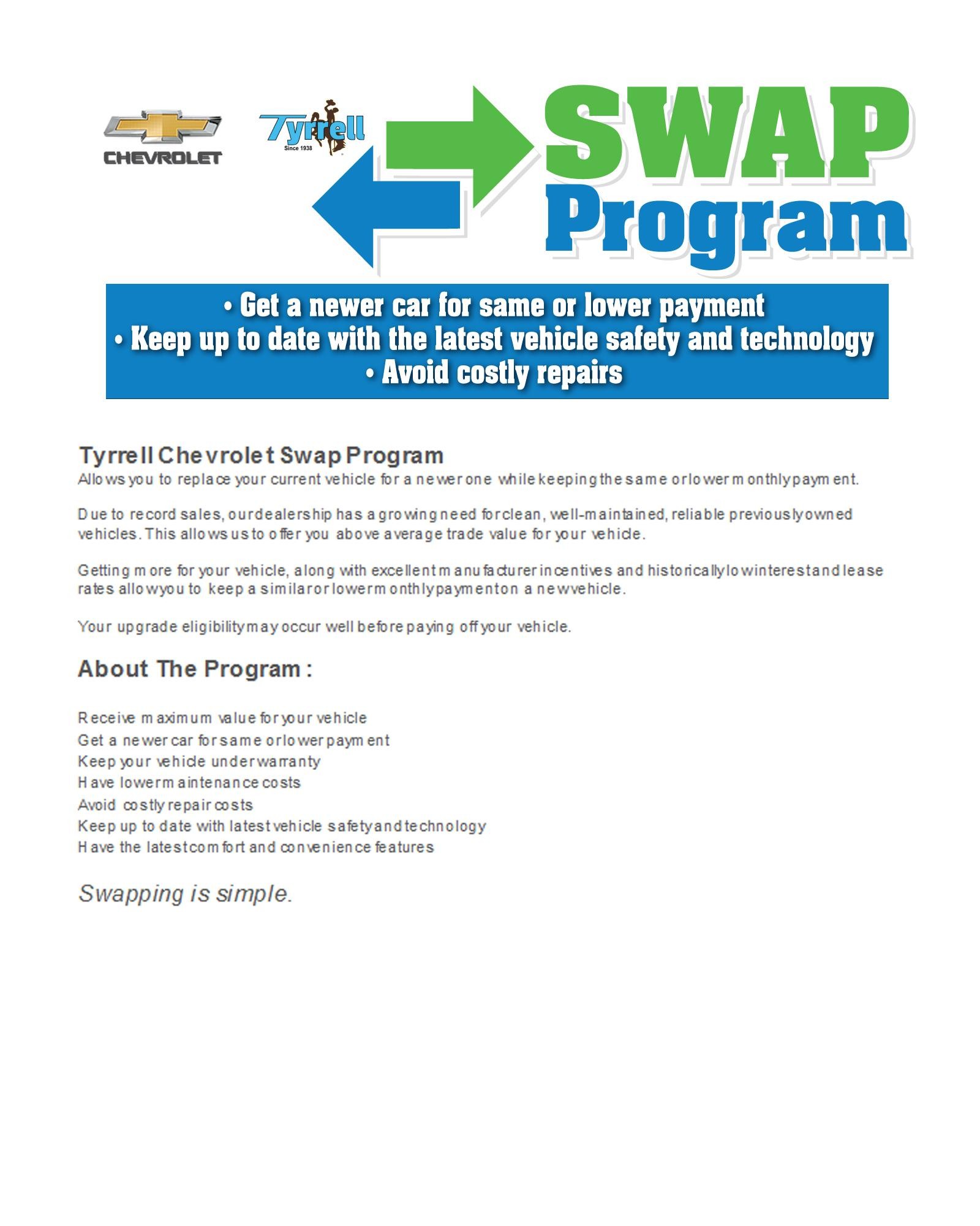 Tyrrell Swap Program