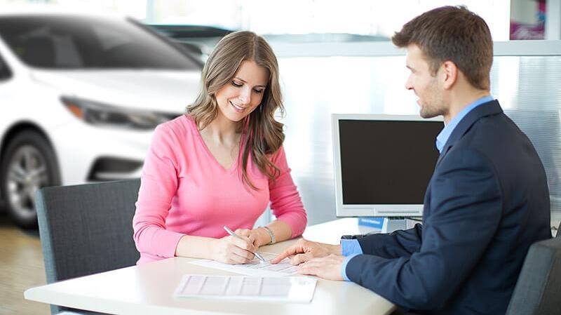 Woman in financing department