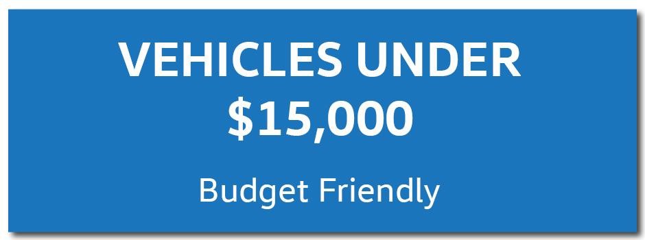 Pre-Owned Vehicles Under $15,000