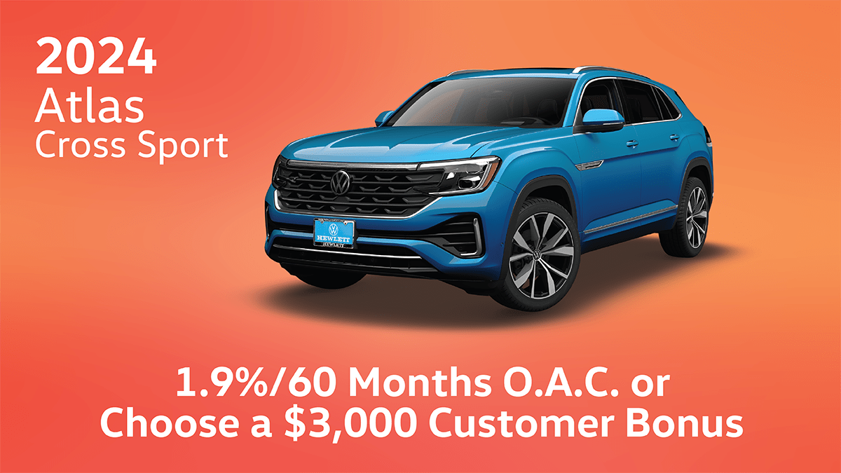 Atlas Cross Sport March 2024 Special Offers at Hewlett Volkswagen Austin Texas Area Dealer